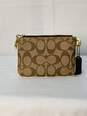 Coach Small Tan/White Wristlet Certified Authentic image number 1