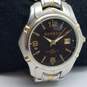 Benrus BNWG041 38mm WR 100Ft St. Steel Black Dial Date Watch 87g image number 2