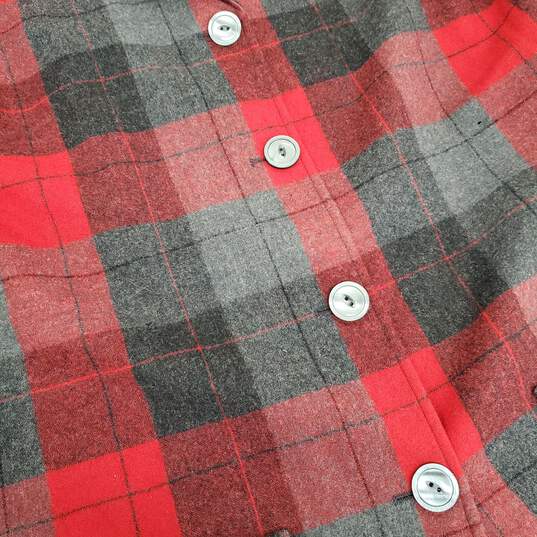 Pendleton 49er Wool Plaid Button Up Shirt Jacket Size M image number 5