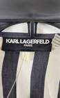 Karl Lagerfeld Women Black Striped Button Up Shirt L image number 3