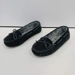 Minnetonka Women's Black Moccasin Slippers Size 8