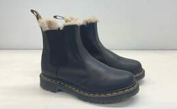 Dr Martens Leather 2976 Shearling Lined Leonore Boots Black 7