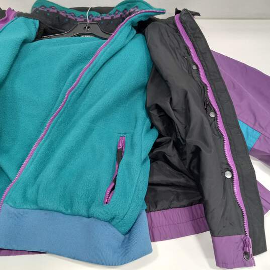 Columbia Bugaboo Purple 2-n-1 Winter Jacket Women's Size L image number 6