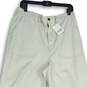 NWT ANA A New Approach Womens Cream Flat Front High-Rise Wide Leg Jeans Size 14 image number 3