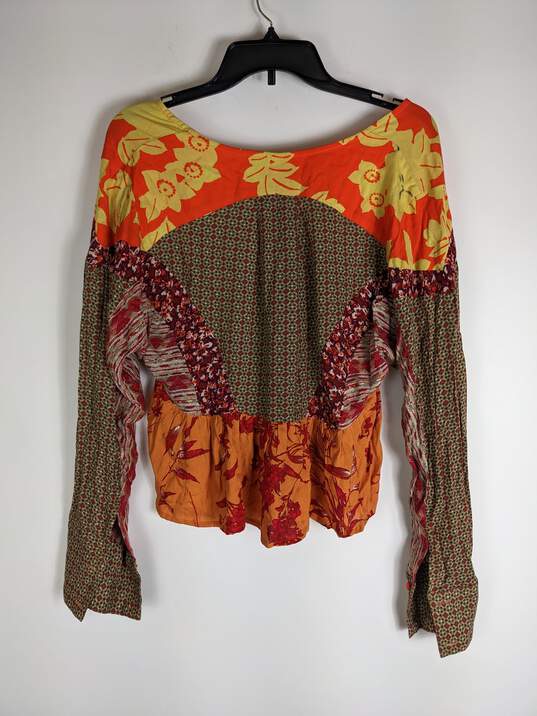 Free People Women Floral Print Blouse XS image number 2