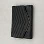 Ted Baker Womens Black Leather Inner Various Card Slot Snap Trifold Wallet image number 2