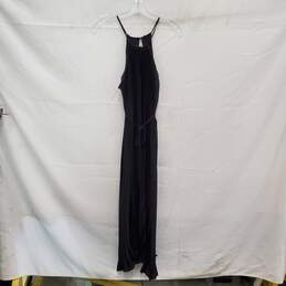 NWT Banana Republic Petite WM's Black Halter Pleated Maxi Dress Size XS