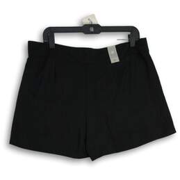 NWT GAP Womens Black Flat Front Side Zip Utility Shorts Size 10 alternative image