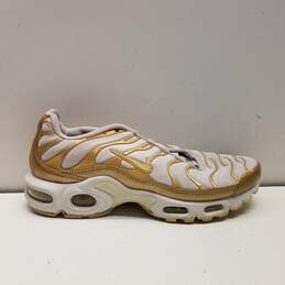 Nike Air Max Plus White Gold Women's Athletic Shoes Size 7.5