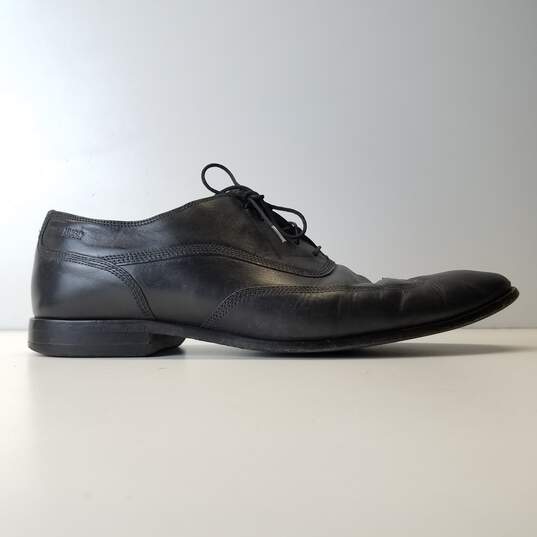 Hugo Black Oxford Dress Shoes Size 11 image number 1