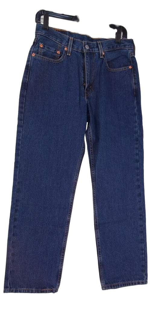 Buy the Mens Blue Dark Wash Stretch Denim Straight Leg Jeans Size 30x30 |  GoodwillFinds