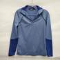 The North Face WM's Glacier PR Tech Half Zip Heathered Blue Pullover Size XPS image number 1