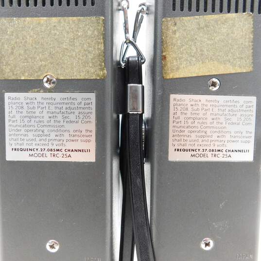 VNTG Realistic Brand TRC-25A Model 2-Channel Transceiver Walkie-Talkies (Pair) image number 7
