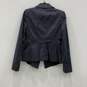 Armani Collezioni Womens Navy Blue Striped Three-Button Blazer Size 6 W/COA image number 2