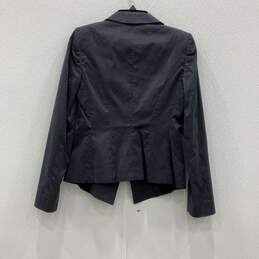 Armani Collezioni Womens Navy Blue Striped Three-Button Blazer Size 6 W/COA alternative image