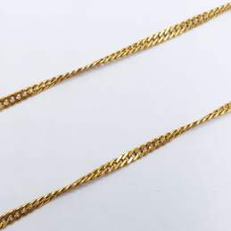21K Gold 2mm Chain Necklace 6.6g DAMAGED alternative image
