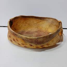 Handmade Leather Basket alternative image