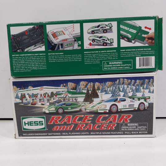 2PC of Hess Toy Truck Dragster Race Car & Racer Trucks - IOB image number 8