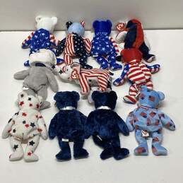 Assorted Patriotic Ty Beanie Babies Bundle Lot Of 11 With Tags alternative image