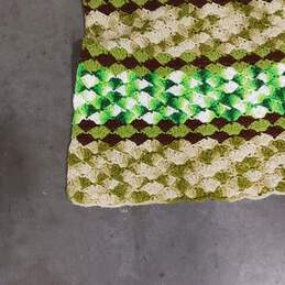 Handcrafted Knitted Crochet Blanket - 67 X 63 Inches alternative image