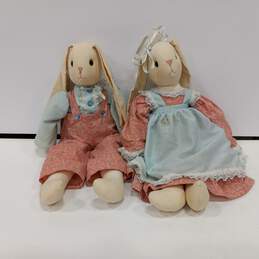 Pair of Vintage Rabbit Dolls