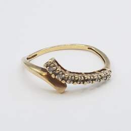10K Gold Sapphire Melee Diamonds Ring Bundle 3pcs 5.2g alternative image