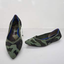 Rothy's Women’s Olive Camo The Point Ballet Flats Size 8.5
