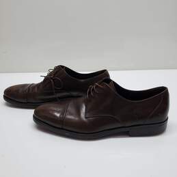 Salvatore Ferragamo Mens' Brown Leather Derby Dress Shoes Sz. 11.5 AUTHENTICATED alternative image