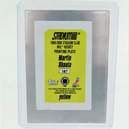 1999-00 Martin Skoula Stadium Club Yellow Printing Plate 1/1 Colorado Avalanche alternative image