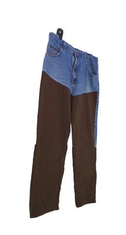 Mens Blue Denim 5 Pocket Design Straight Leg Jeans Size 40X32