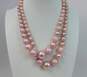VNTG Weiss Icy Rhinestone & Fashion Pink Clip-On Earrings & Necklace 117.7g image number 7