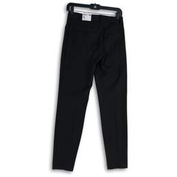 NWT Express Womens Black Flat Front Regular Fit Ankle Pants Size 0R alternative image