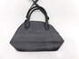 80s Vtg Liz Claiborne Black Monogram Speedy Style Handbag Purse image number 2