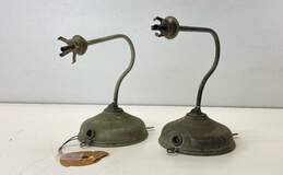 Antique Night Lamps Set of 2 Little Beauty Metal Wall Lamps