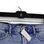 NWT Womens Blue Denim Medium Wash High Rise Girlfriend Shorts Size 4/27 P image number 3