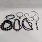 Bundle of Assorted Purple and Black Beaded Fashion Jewelry image number 1