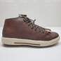 Skechers Men's Air Cooled Memory Foam Brown Leather High Top Sneakers Size 12 image number 1