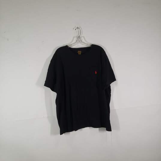 Mens Regular Fit Crew Neck Short Sleeve Chest Pocket Pullover T-Shirt Size 2XL image number 1