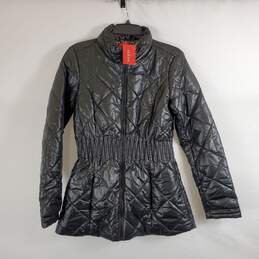 Guess Women Black Quilted Puffer Jacket NWT sz L