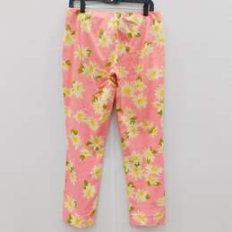 Moschino Pink With White Flowers Pants