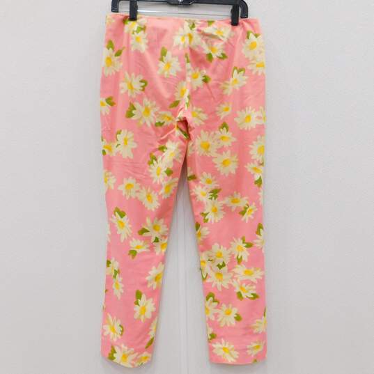 Moschino Pink With White Flowers Pants image number 1