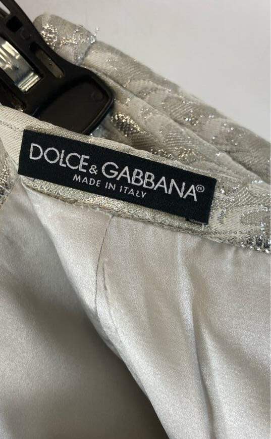Dolce & Gabbana Gray/Silver Pencil Skirt - Size 4 image number 3