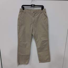 Carhartt Men's Khaki Work Pants Size 34x30