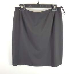 Kasper Women Black Midi Pencil Skirt Sz 8P