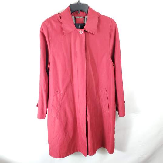 London Fog Women Red Trench Coat M image number 3