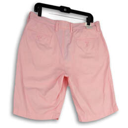 NWT Mens Pink Flat Front Slash Pockets Regular Fit Golf Chino Shorts Sz 34 alternative image