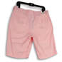 NWT Mens Pink Flat Front Slash Pockets Regular Fit Golf Chino Shorts Sz 34 image number 2