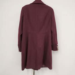 Michael Kors Double Breasted Pea Coat in Burgundy Color / Womens  L alternative image