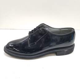 Bates Men's Cage Black Faux Patent Dress Shoes Size 10