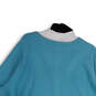 Womens Blue White Long Sleeve Crew Neck Classic Pullover Sweatshirt Sz 3XL image number 4